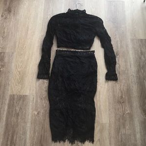 Missguided Shear Lace Matching Set